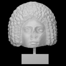 femmina ritratto testa modulo maschera scansione donna metà corpo 3d print model - Mito3D