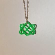 celtique l'amour nœud bijoux pendentif Collier noeud mariage sls celticloveknot 3d print model - Mito3D