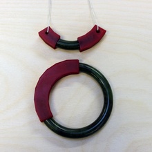 broken bangle bracelet necklace jewellery recycling designchallenge vectary mixedmaterials 3d print model - Mito3D