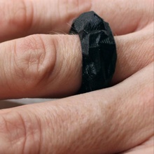 mountain ring jewellery designchallenge vectary weddingband 3d print model - Mito3D