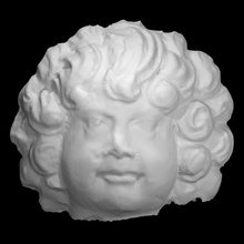 figurine head scan 3d print model - Mito3D