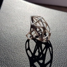 squelette diamant bague bijoux vectaire 3d print model - Mito3D