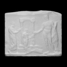 votive relief scan 3d print model - Mito3D