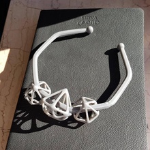skeleton diamond bracelet jewellery jewelry vectary 3d print model - Mito3D
