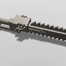 chaos space marine chainsword 3d print model - Mito3D