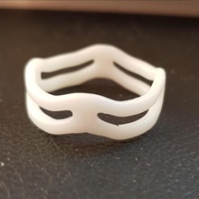 wavy ring jewellery vectary 3d print model - Mito3D