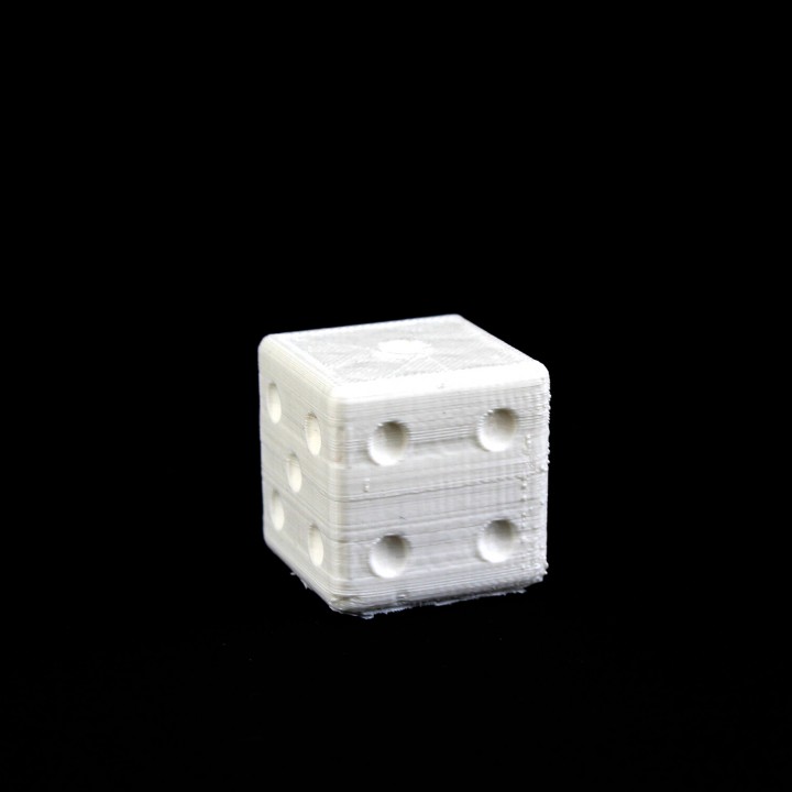 yüklü dolandırıcı zar masa üstü 3D print model - Mito3D