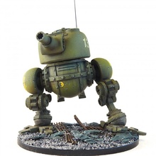 Hähnchen Panzer Spielzeuge Spiele 40k Roboter Sci Fi Kriegshammer Miniatur mech Kriegsspiel Gehhilfe vectary Dieselpunk 3d print model - Mito3D