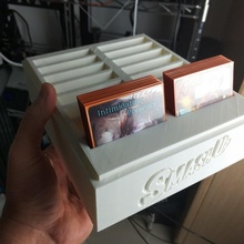 esmagar facção cartão suporte 16 conjuntos tampo mesa jogo tabuleiro cartas fusion360 3d print model - Mito3D
