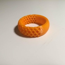 Schwamm Ring madewithvectary Schmuck vectary minimale Oberfläche 3d print model - Mito3D