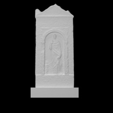 tumba estela formar naiskos escanear 3d print model - Mito3D