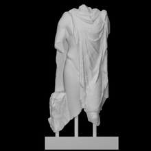 estátua juventude vestindo chlamys Varredura corpo 3d print model - Mito3D