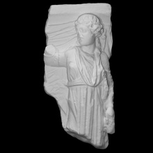 roman marble sarcophagus fragment scan 3d print model - Mito3D