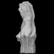 young woman scan 3d print model - Mito3D