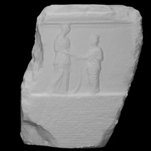 fragment stele decree scan 3d print model - Mito3D