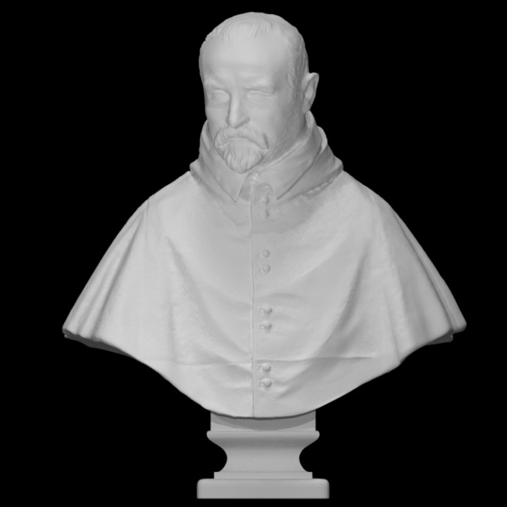 Monsenyör carlo Antonio dal Pozzo 1547 1607 taramak baş adam Vesika 3D print model - Mito3D