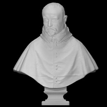 monsignor carlo antonio dal pozzo 1547-1607 scan head man portrait 3d print model - Mito3D