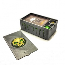 mtg mazzo scatola dado Conservazione tavolo contenitore carte giocando deckbox d20 3d print model - Mito3D