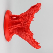 tête dragon crochet porte manteau jardin 3d print model - Mito3D