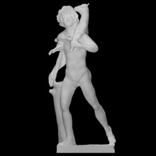 faun carrying goat scan animal boy 3d print model - Mito3D