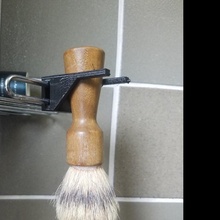 shaving brush holder & garden 3d print model - Mito3D