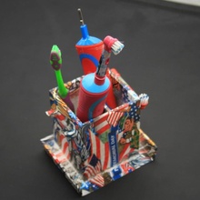 glass toothbrush porta cepillos dientes & garden bath oralb 3d print model - Mito3D