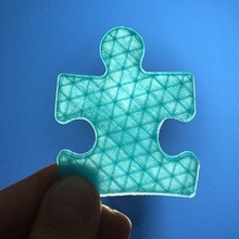 autism awareness puzzle piece - light blue toys & games 3d print model - Mito3D
