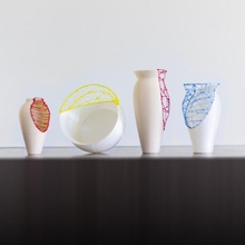 Schnitt Vasen Garten Container DIY Vase Behälter split 3dpen Cutvase 3d print model - Mito3D
