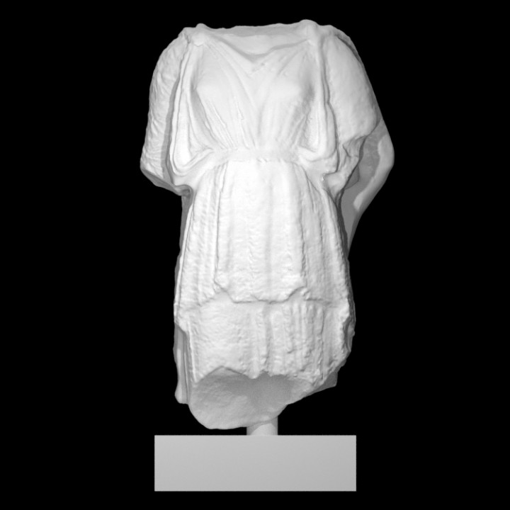superior corpo fêmea estatueta Varredura tronco 3D print model - Mito3D