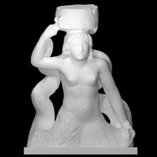statuette tritonesse decorazione dee ' trono 2175 scansione dea 3d print model - Mito3D