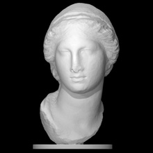 female portrait head scan halfbody 3d print model - Mito3D