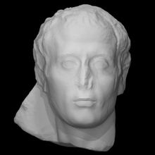masculino retrato escanear cabeza 3d print model - Mito3D