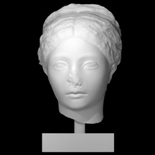 portrait girl scan head 3d print model - Mito3D