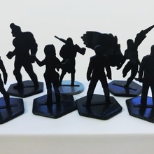eclipse phase biomorphs tabletop miniatures rpg silhouette scifi 3d print model - Mito3D
