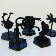 eclipse phase synthmorphs tabletop miniatures rpg silhouette scifi 3d print model - Mito3D