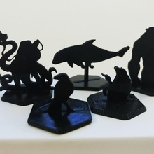 eclipse phase uplifts tabletop miniatures rpg silhouette scifi 3d print model - Mito3D