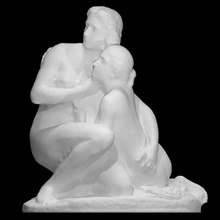 baños mujer escanear clásico griego romano escultura estatua bañera Italia 3dprint 3dscan toalla Dinamarca paño patrimonio cultural 3d print model - Mito3D