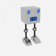 cubot cubo máquina robot personaje larva moscardón 3d print model - Mito3D
