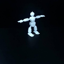 robot personaje dibujos animados larva moscardón juguetes juegos máquina 3d print model - Mito3D