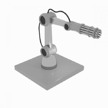 gun robot arm machine industry factory 3d print model - Mito3D