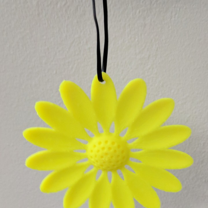 fleur 01 bijoux pendentif décoration pendaison 3D print model - Mito3D