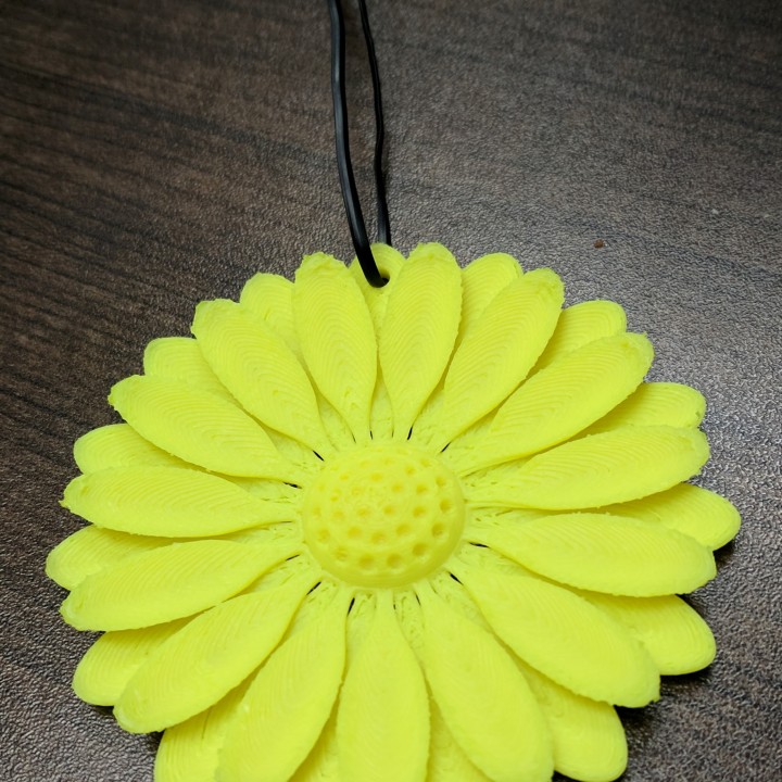 fleur 02 bijoux pendentif décoration pendaison 3D print model - Mito3D