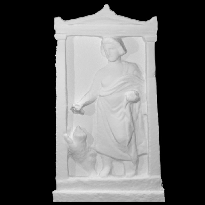 grave stele scan 3D print model - Mito3D