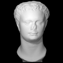 portrait domitian scan head 3d print model - Mito3D