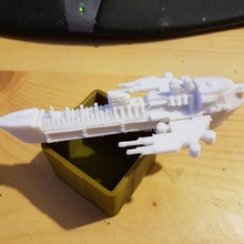 imparatorluk Donanma savaş gemisi masaüstü 40 epik uzay Warhammer bfg filosu 3d print model - Mito3D