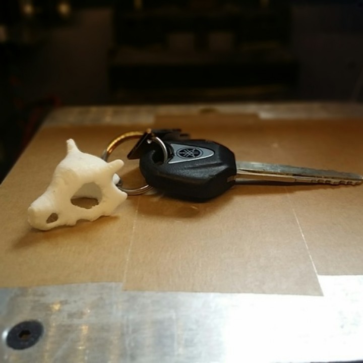 cubone pokemon cráneo llavero Moda accesorios 3D print model - Mito3D