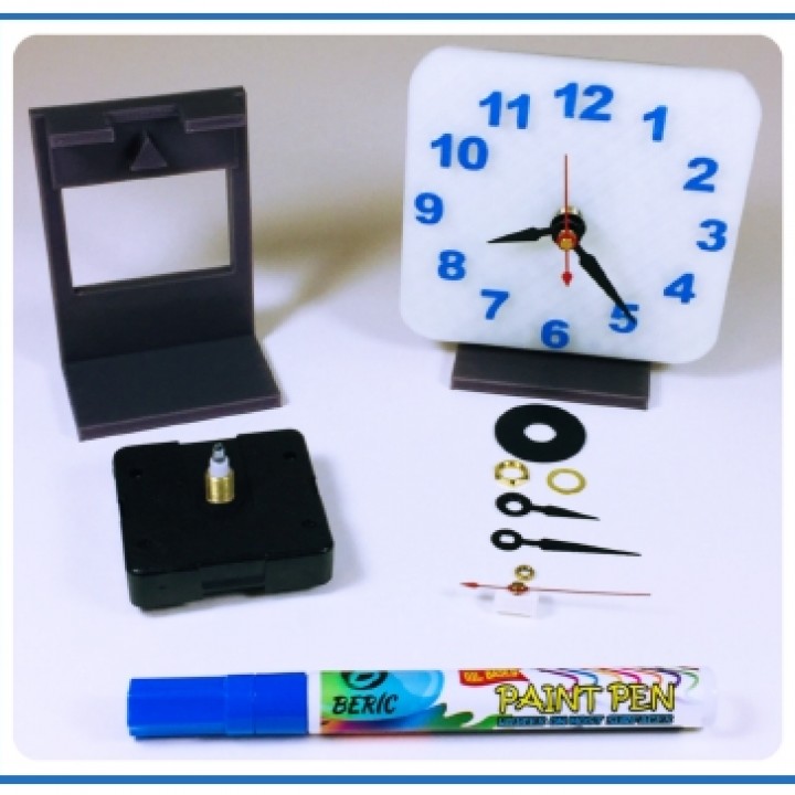 3d printed desk clock & garden time clocks 3D print model - Mito3D