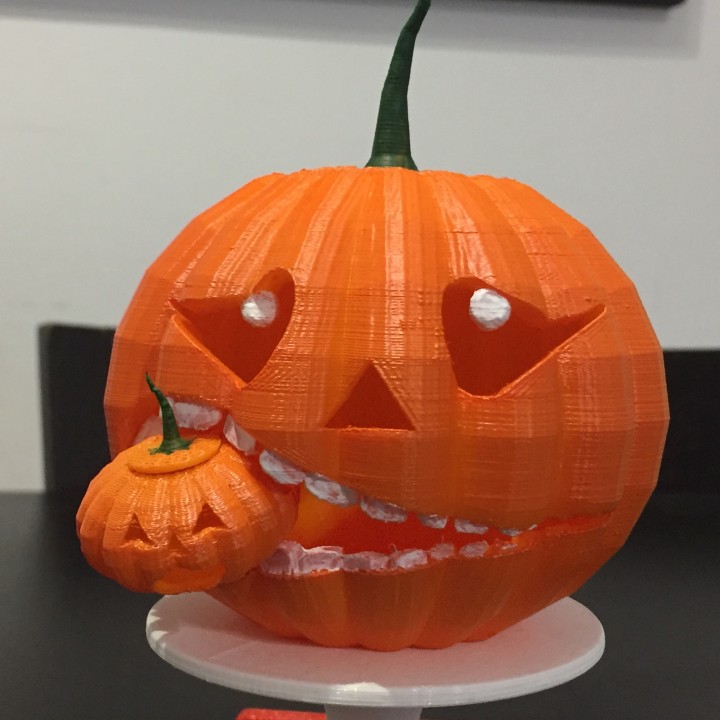 pumpkin candy basket & garden 3D print model - Mito3D