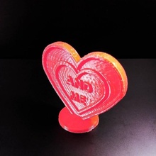 heart simple gift print & garden printable love valentine 3d print model - Mito3D