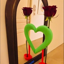 Soliflore Herz fröhlichen Valentinstag Garten Weihnachten Dekoration Vase Spiegel Blumenvase Geschenke Mutter 3d print model - Mito3D